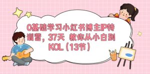 0基础学习小红书博主IP特训营【第5期】，37天教你从小白到KOL（13节）-寒山客
