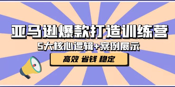 亚马逊爆款打造训练营：5大核心逻辑+案例展示 打造爆款链接 高效 省钱 稳定-寒山客