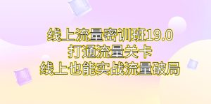 线上流量密训班19.0,打通流量关卡,线上也能实战流量破局-寒山客