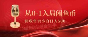 (9641期)从0-1入局闲鱼币回收售卖,当天收入500+-寒山客