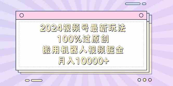 （9151期）2024视频号最新玩法，100%过原创，搬用机器人视频掘金，月入10000+-寒山客