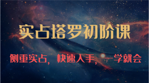 实占塔罗初阶课:独特的牌意解读学习结构,侧重实占,快速入手,一学就会(47节)-寒山客