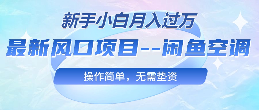 （10767期）最新风口项目—闲鱼空调，新手小白月入过万，操作简单，无需垫资-寒山客