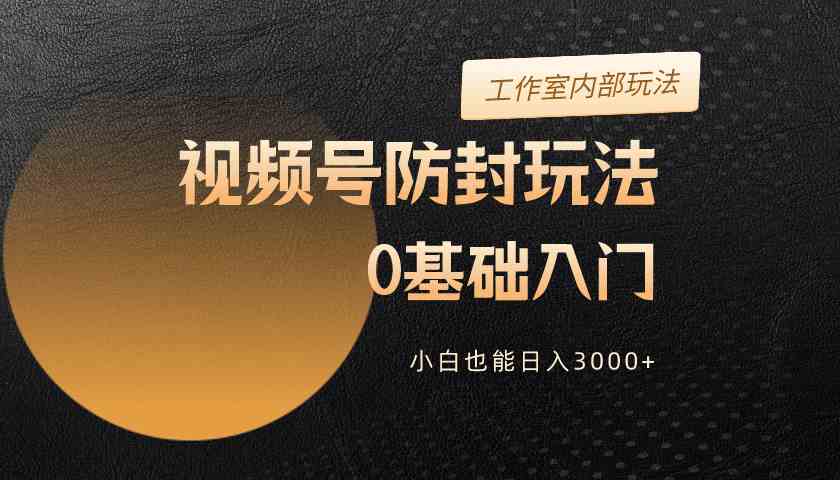 （10107期）2024视频号升级防封玩法，零基础入门，小白也能日入3000+-寒山客