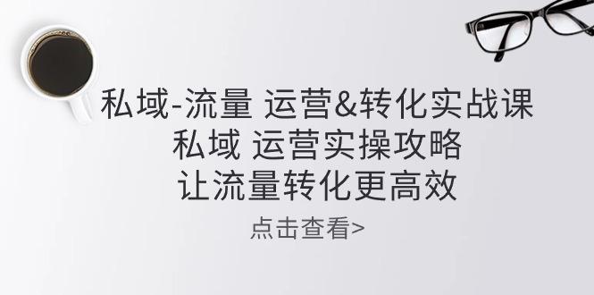 （10739期）私域-流量 运营&转化实操课：私域 运营实操攻略 让流量转化更高效-寒山客