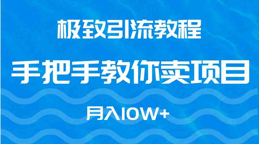 （9265期）极致引流教程，手把手教你卖项目，月入10W+-寒山客