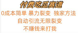吃瓜付费赛道,暴力无限裂变,0成本,实测日入700+!!!-寒山客
