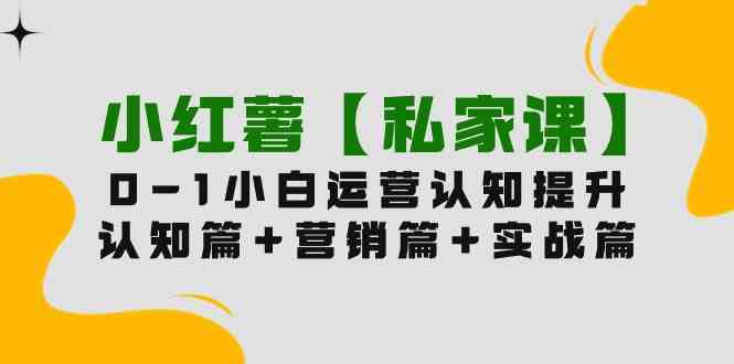 （9910期）小红薯【私家课】0-1玩赚小红书内容营销，认知篇+营销篇+实战篇（11节课）-寒山客