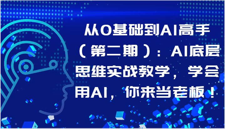 从0基础到AI高手（第二期）：AI底层思维实战教学，学会用AI，你来当老板！-寒衣客