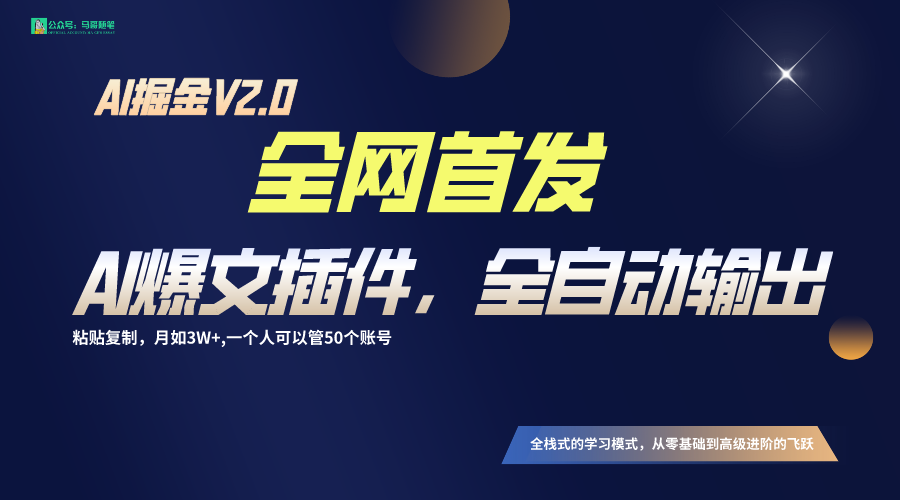 全网首发！通过一个插件让AI全自动输出爆文，粘贴复制矩阵操作，月入3W+-寒衣客