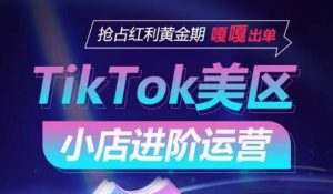 TikTok Shop美区小店进阶运营,抢占红利黄金期 嘎嘎出单-寒山客
