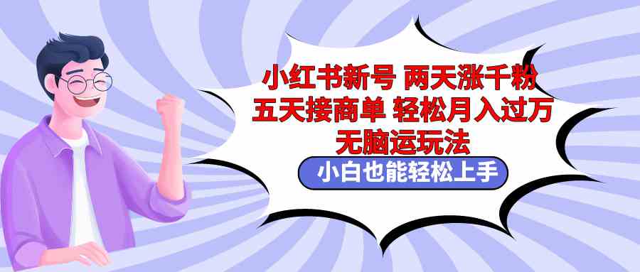 （9239期）小红书新号两天涨千粉五天接商单轻松月入过万 无脑搬运玩法 小白也能轻…-寒山客