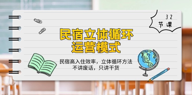 民宿立体循环运营模式：民宿高入住效率，立体循环方法，只讲干货（32节）-寒山客