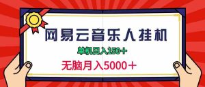 （9448期）2024网易云音乐人挂机项目，单机日入150+，无脑月入5000+-寒山客