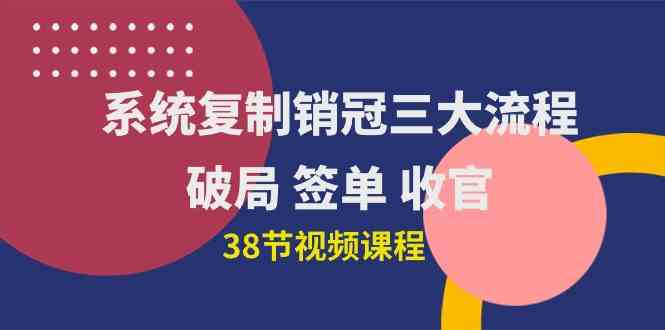 （10171期）系统复制 销冠三大流程，破局 签单 收官（38节视频课）-寒衣客