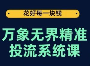 万象无界精准投流系统课,从关键词到推荐,从万象台到达摩盘,从底层原理到实操步骤-寒山客