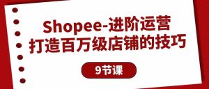(10083期)Shopee-进阶运营:打造百万级店铺的技巧(9节课)-寒山客