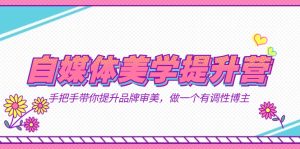 自媒体-美学提升营 手把手带你提升-品牌审美,做一个有调性博主(11节课)-寒山客