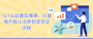 TikTok运营实操课，抖音海外版从注册到变现全流程-寒山客