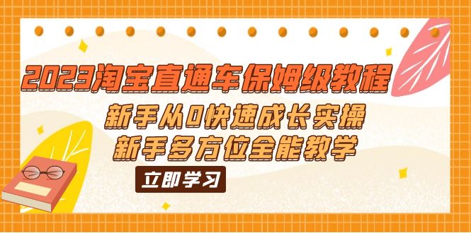 2023淘宝直通车保姆级教程：新手从0快速成长实操，新手多方位全能教学-寒衣客