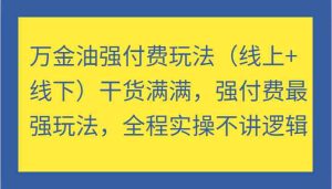 万金油强付费玩法(线上+线下)干货满满,强付费最强玩法,全程实操不讲逻辑-寒山客