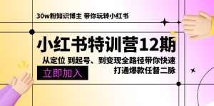 （10666期）小红书特训营12期：从定位 到起号、到变现全路径带你快速打通爆款任督二脉-寒山客