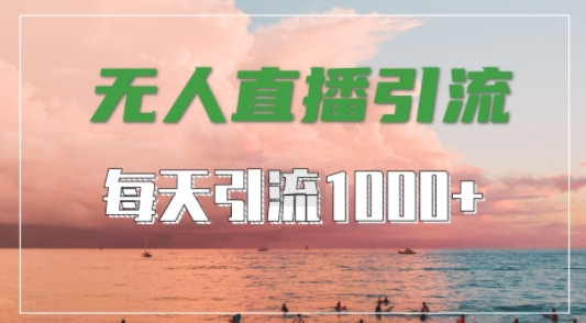 抖音快手视频号全平台通用，无人直播引流法，超暴力引流1000+高质量精准创业粉【揭秘】-寒山客