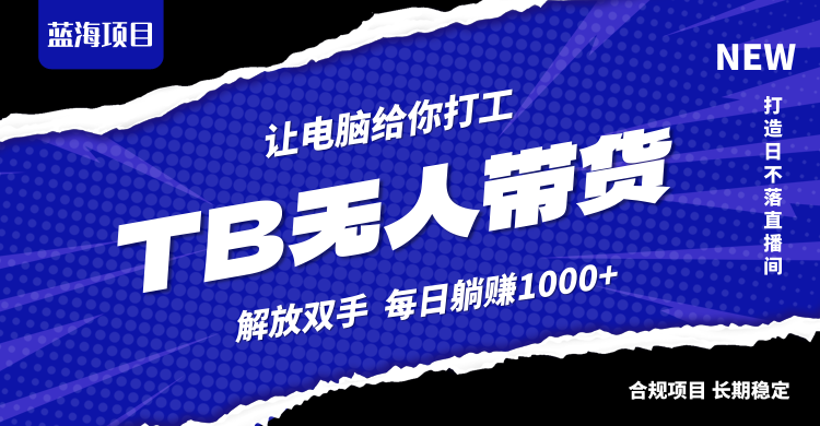 淘宝无人直播最新玩法，不违规不封号，轻松月入3W+-寒山客