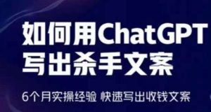 如何用ChatGPT写出杀手文案,6个月实操经验,快速写出收钱文案-寒山客
