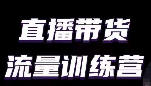 直播带货流量训练营，小白主播必学直播课-寒衣客