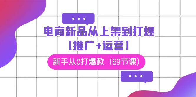 电商新品从上架到打爆【推广+运营】，新手从0打爆款（69节课）-寒山客