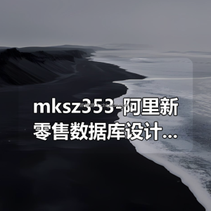 mksz353-阿里新零售数据库设计与实战