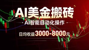 AI美金搬砖项目 | 日入3000-8000元 | 实地可考察 | 主业副业增收首选