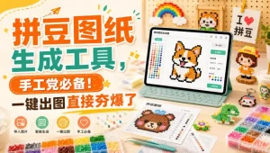 拼豆图纸生成工具，手工党必备！一键出图直接夯爆了