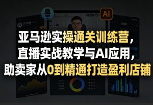 亚马逊实操通关训练营，直播实战教学与AI应用，助卖家从0到精通打造盈利店铺(更新3月)