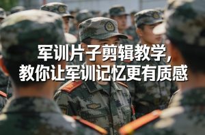 军训片子剪辑教学，教你让军训记忆更有质感