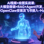 AI视频+绘图实战课：大模型微调+RAG+Agent开发，更新OpenClaw安装及飞书接入-Mac版