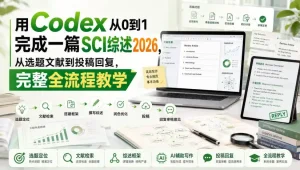 用Codex从0到1完成一篇SCI综述2026，从选题文献到投稿回复，完整全流程教学