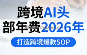 跨境AI头部年费2026年，打造跨境爆款SOP(更新3月)