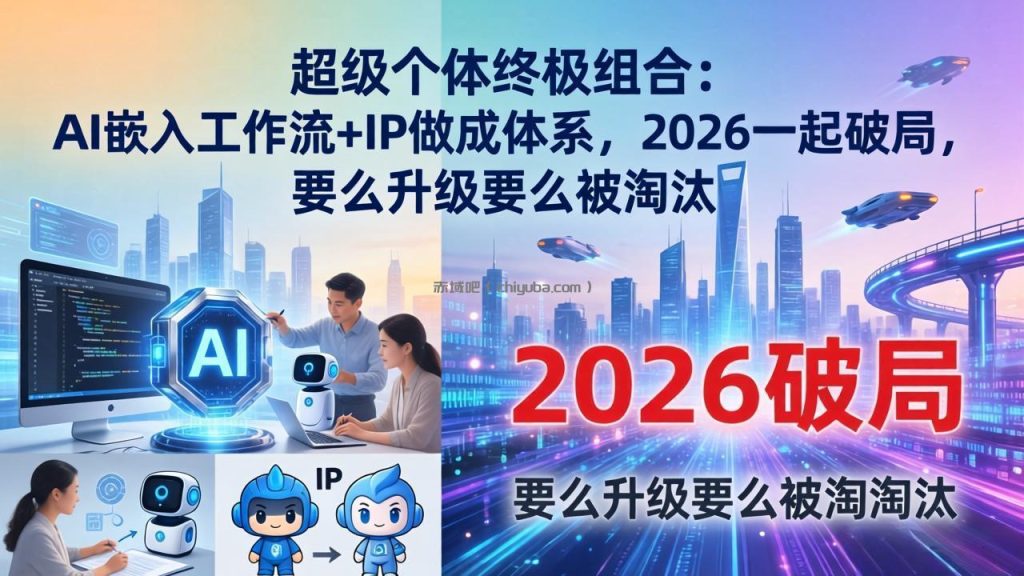 超级个体终极组合：AI嵌入工作流+IP做成体系，2026一起破局，要么升级要么被淘汰