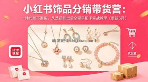 小红书饰品分销带货营：一件代发不囤货，从选品到出单全程手把手实战教学(更新5月