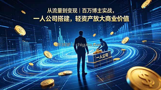 从流量到变现｜百万博主实战，一人公司搭建，轻资产放大商业价值
