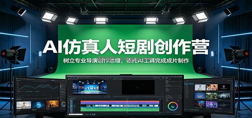 AI仿真人短剧创作营：树立专业导演创作思维，依托AI工具完成成片制作