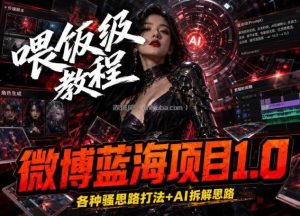 微博蓝海项目1.0_各种Sao操作整理+AI引流拆解，喂饭级教学