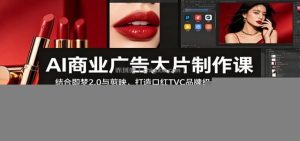 AI商业广告大片制作课：结合即梦2.0与剪映，打造口红TVC品牌级广告作品