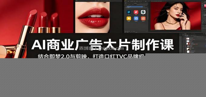 AI商业广告大片制作课：结合即梦2.0与剪映，打造口红TVC品牌级广告作品