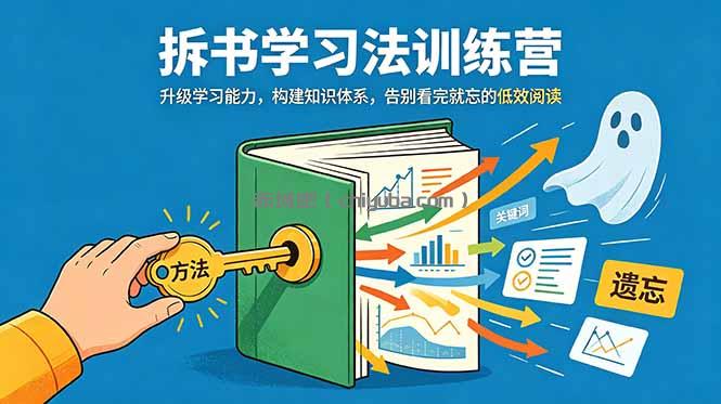 拆书学习法训练营，升级学习能力，构建知识体系，，告别看完就忘的低效阅读