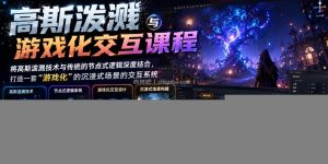 高斯泼溅与游戏化交互课程，将高斯泼溅技术与传统的节点式逻辑深度结合，打造一套“游戏化”的沉浸式场景的交互系统