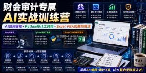财会审计专属AI实战训练营｜AI协同编程+Python审计工具箱+Excel VBA加载项落地(更新0710)