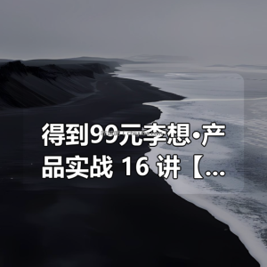 得到99元李想·产品实战 16 讲【完结】